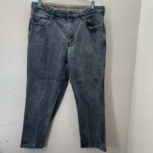Duluth Trading‎ Flex Ballroom Jeans Men's 38x30 Measured 36x28 Black Denim